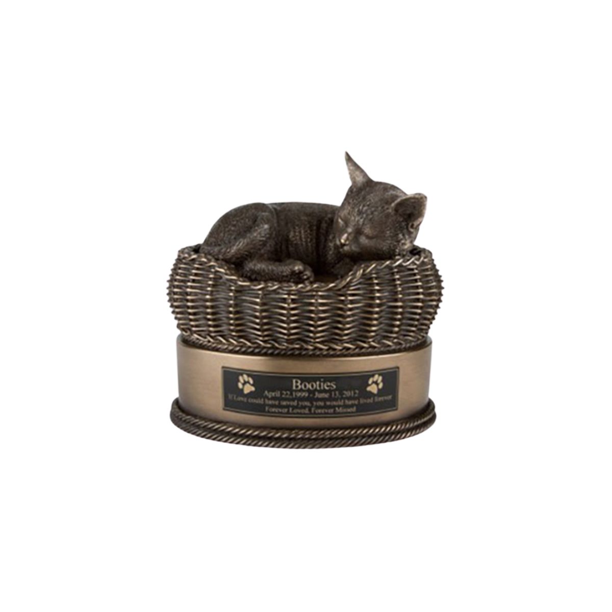 Kitty Bed with Engraved Plaque