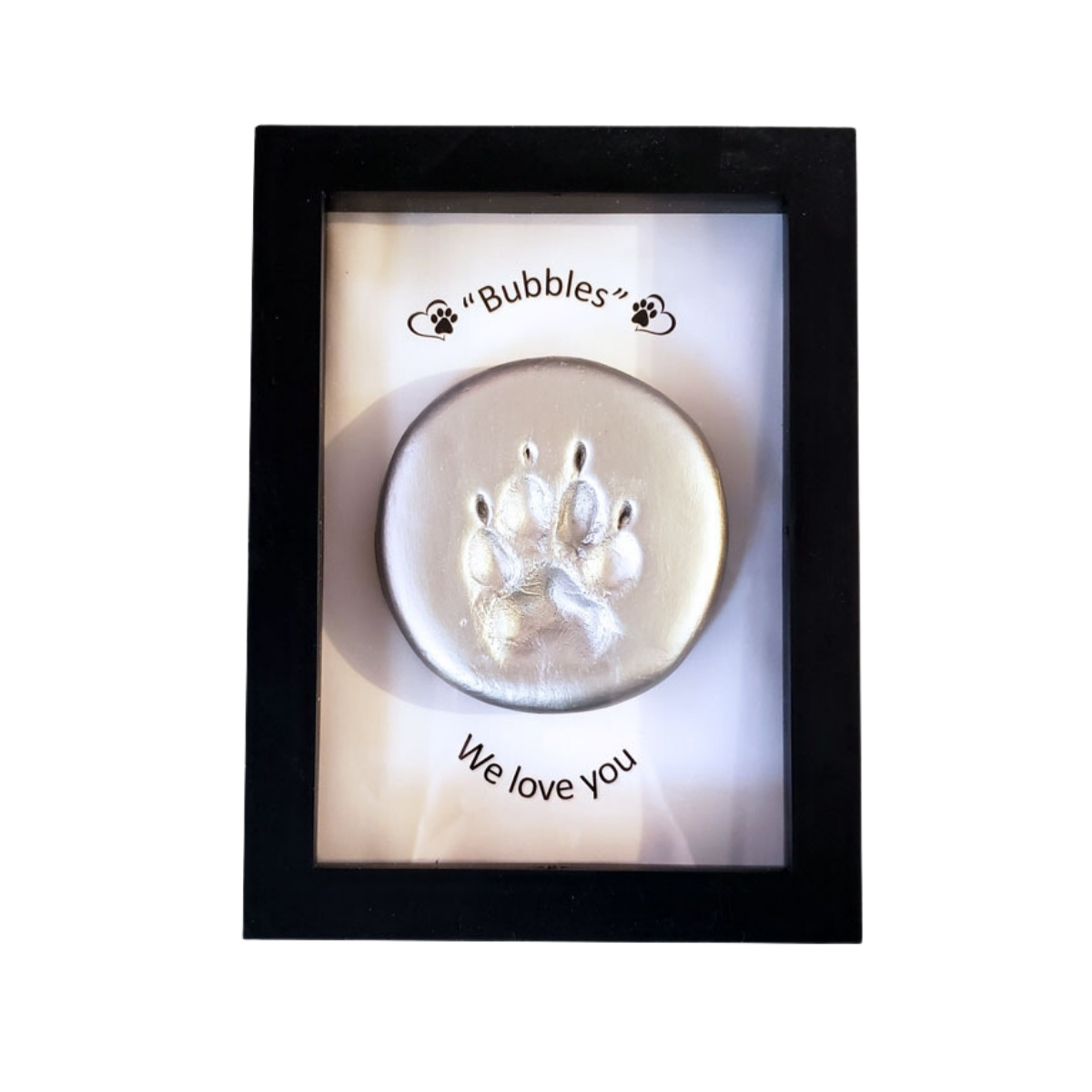 Small Shadow Box Framed Paw Print