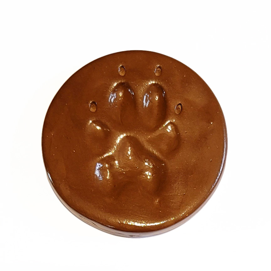 Natural Clay Paw Print