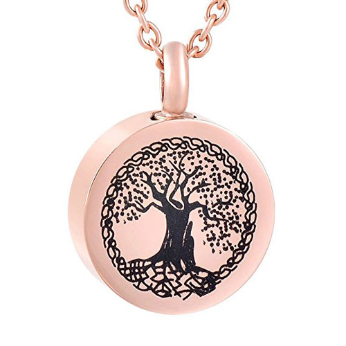 Tree of Life Pendant – Rose Gold Round