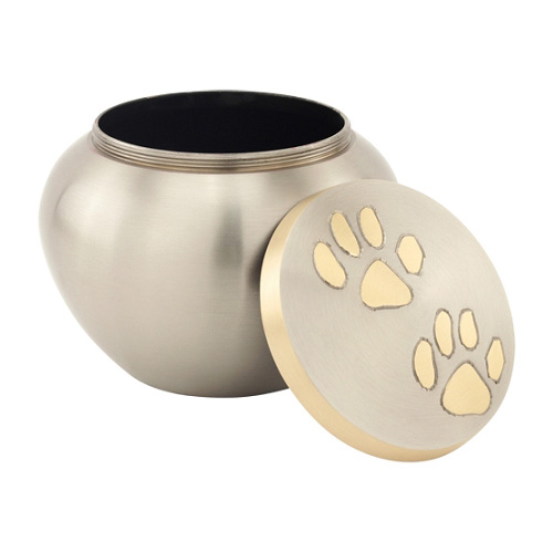 Two Paws Pewter Urn