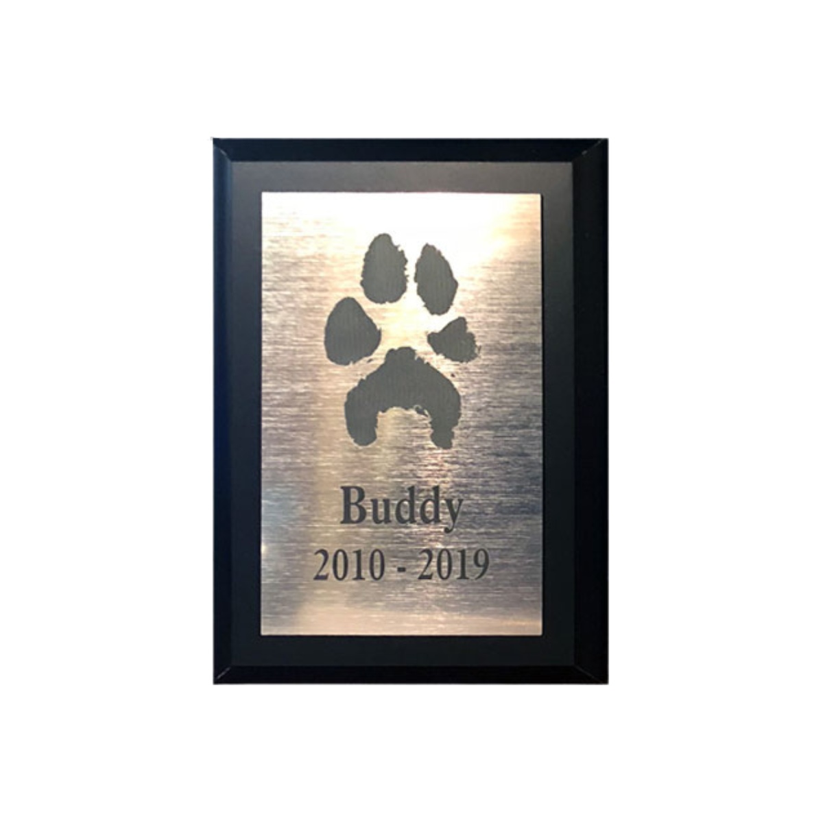 Paw Print Plaque – Silver