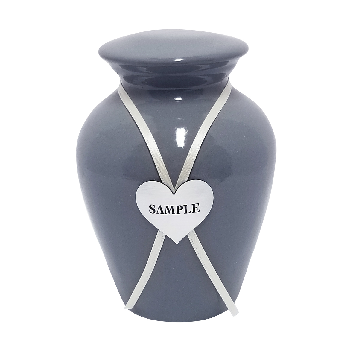 Ceramic with Engraved Heart Plaque