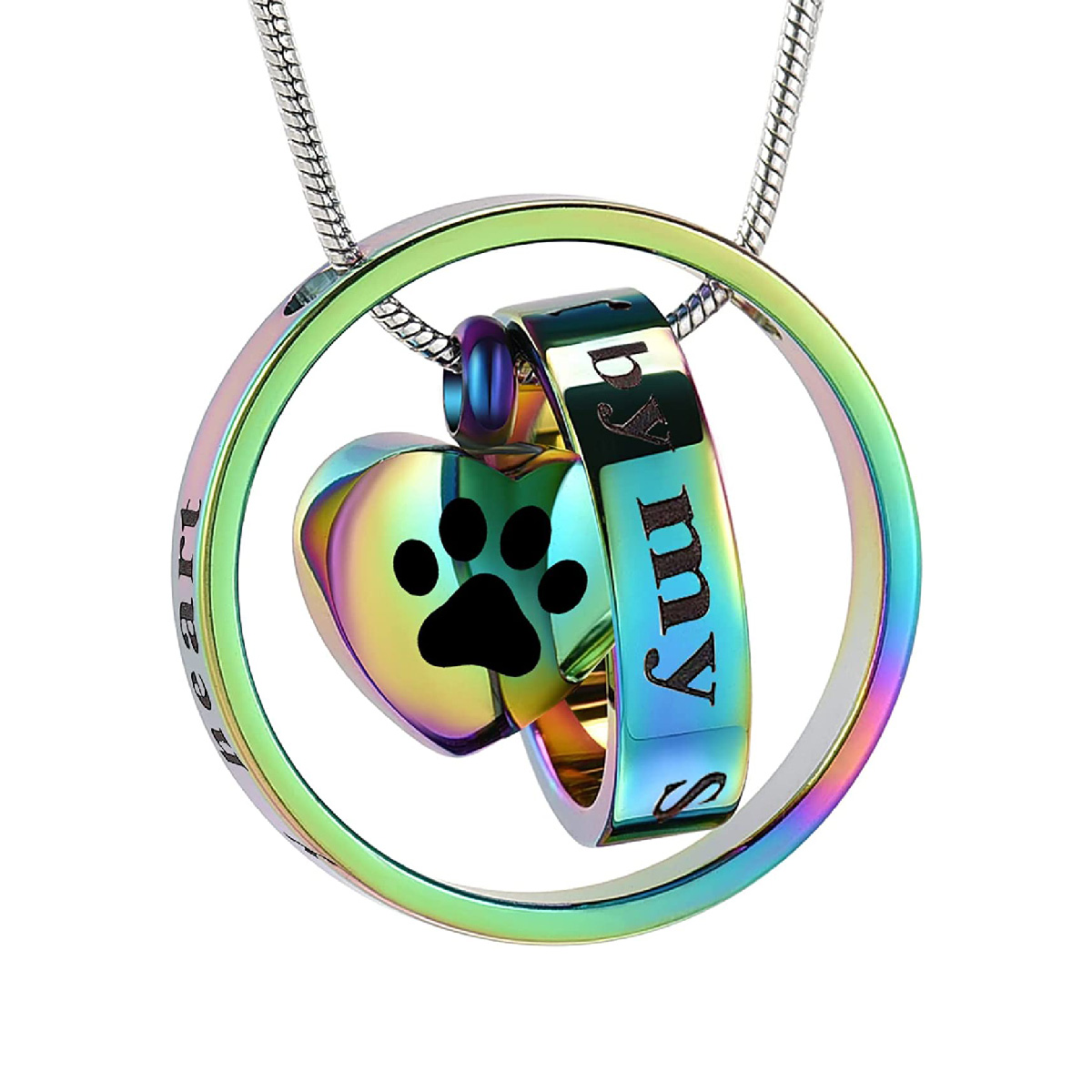 Rainbow Forever in My Heart Pendant - RFH