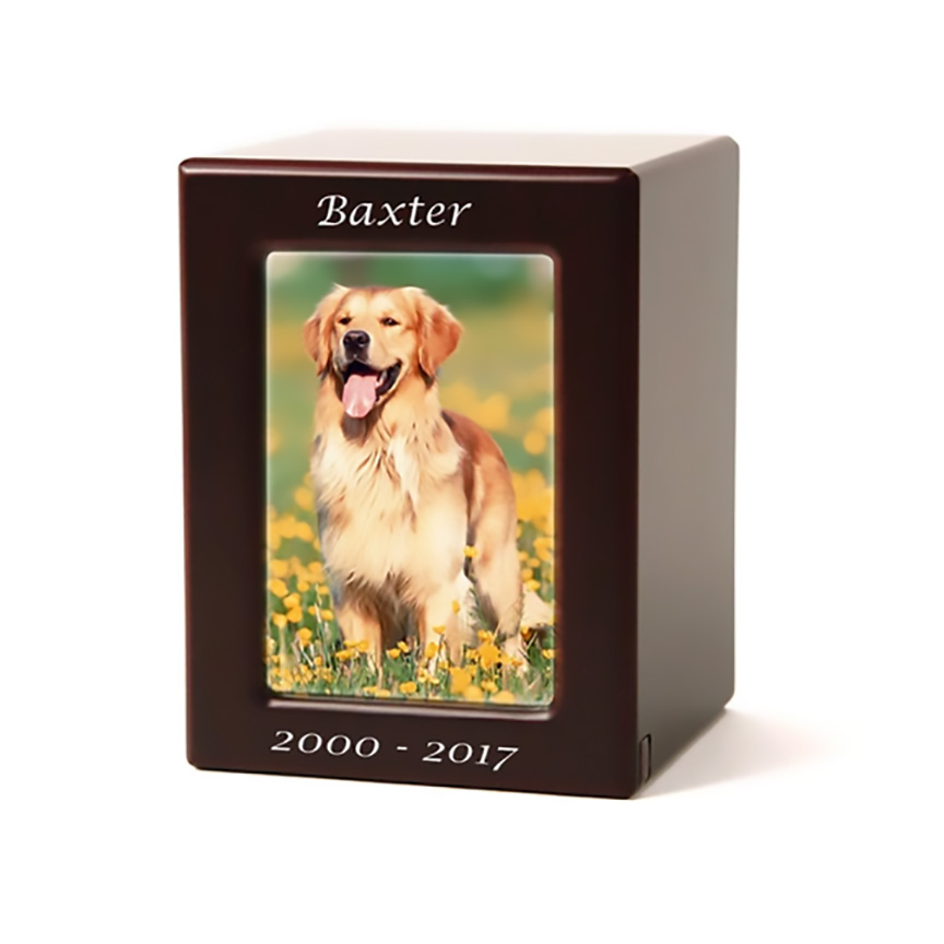 Cherry Photo Urn - available in 3 sizes for cats and dogs.